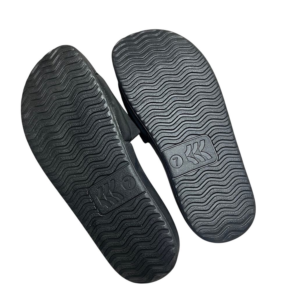 ALL IN MOTION Makenna Slip-on Slide Sandals Black 7 - Picture 5 of 5